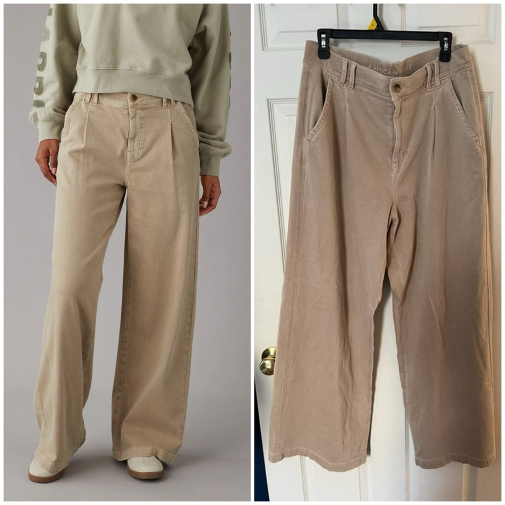 American eagle super high rise wide leg jeans
